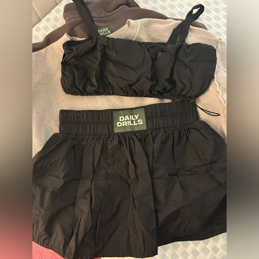Daily Drills bubble skirt and bra